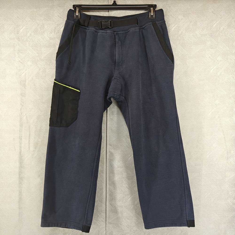 Duluth Trading Men Tradetek Heavyweight Sweats Cargo Pants Medium x 30 Navy Blue